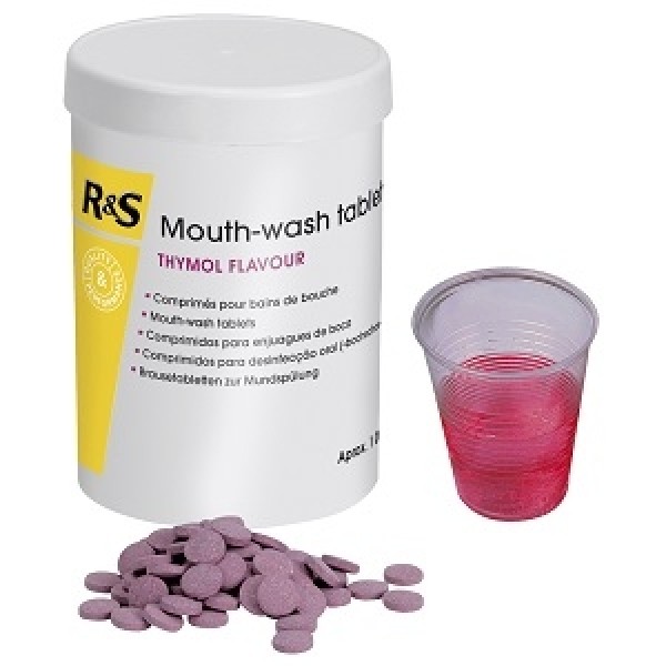 Mouthwash tablets thymol flavour